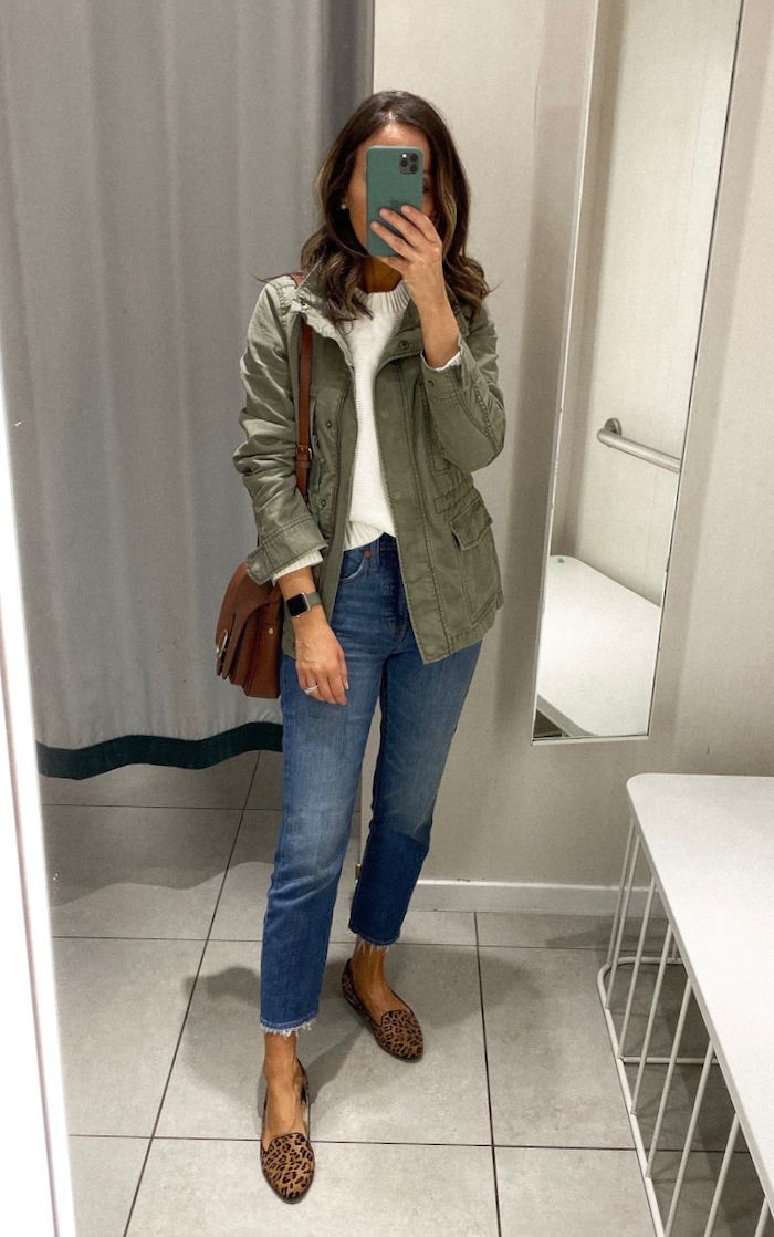 Favorite sale style picks Green Jacket Outfit, Simple Fall Outfits, Shirt Diy, Fall Outfit Ideas, Outfit Trends, Instagram Outfits, Ținută Casual, Easy Fall, Casual Work Outfits