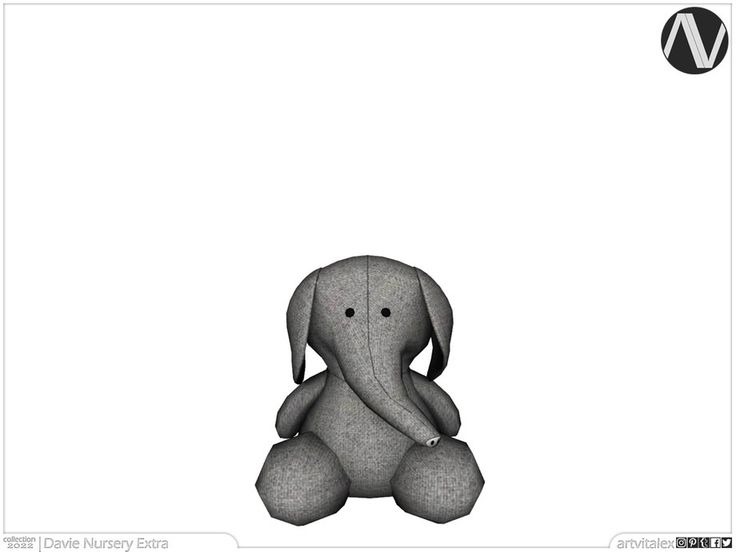 an elephant sitting on the ground in front of a white background with black and gray lettering