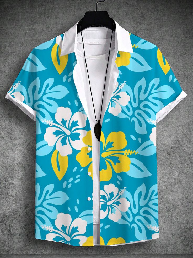 Applicable Season : summer Applicable Scene : Beach Place Of Origin : China (mainland) Closure Type : Single Breasted Pattern Type : Print Sleeve Style : regular Model Number : Hawaiian shirt Fabric Type : Broadcloth Style : Beach Collar : Turn-down Collar Sleeve Length(cm) : half Material : POLYESTER,Polyester Fiber Shirts Type : Casual Shirts Gender : MEN Item Type : SHIRTS CN : Jiangxi CN : Jiangxi pattern : stripe Suitable age : 14-60 years old Applicable season : summer Applicable places : Plants Graphic, Beach Place, Fashion Shirts, Shirts Short Sleeve, Beach Shop, Top Streetwear, Short Sleeve Tops, Hawaiian Shirts, Shirt Fabric