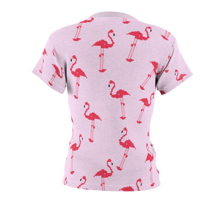 Be a flamingo in a flock full of pigeons. With this cute pink 8-bit flamingo printed tee, you will definitely be able to stand out in a crowd. This fluorescent pink bird-covered tee can be worn on all kinds of occasions: to go to school, while hanging out with friends, or even to sleep in as pajamas. These flamingos know no limits. Product Details Regular Fit T-Shirt Round neck Short sleeves Flamingo print About Me Medium Fabric (0 oz/yd² (170 g/m²)) Tagless Runs true to size 100% Polyester XS S Be A Flamingo, Go To School, Pink Bird, Fitted Shirt, Flamingo Print, 8 Bit, Printed Tees, Cute Pink, To Sleep