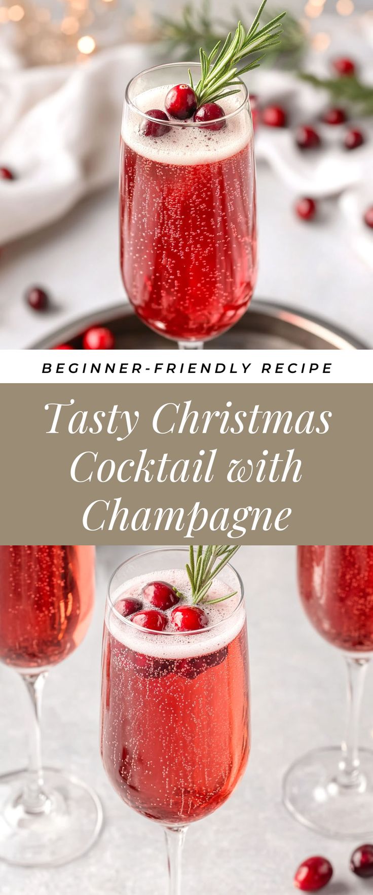 Image for Tasty Christmas Cocktail with Champagne Champagne Christmas Cocktail, Cocktail With Champagne, Holiday Champagne Cocktails, Xmas Cocktails, Christmas Cocktails Easy, Christmas Drinks Alcohol Recipes, Christmas Drinks Recipes, Christmas Champagne, Christmas Drinks Alcohol