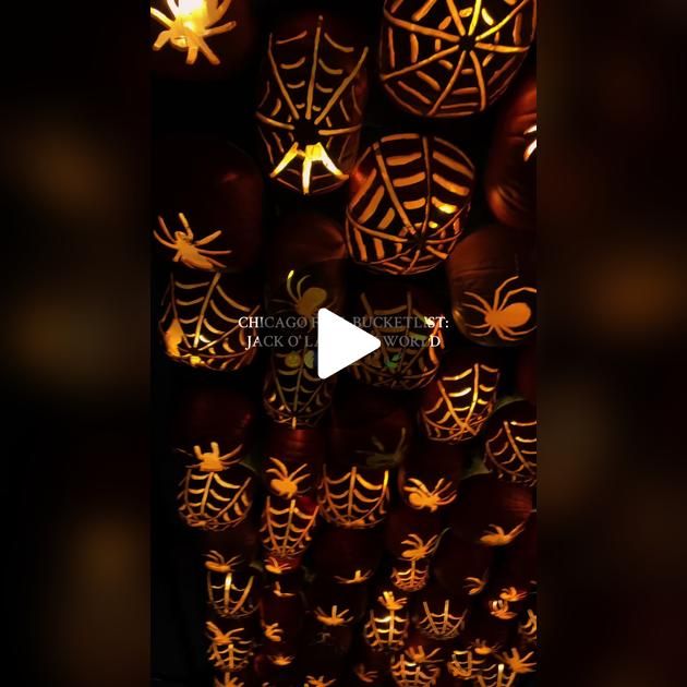 an image of halloween decorations in the dark