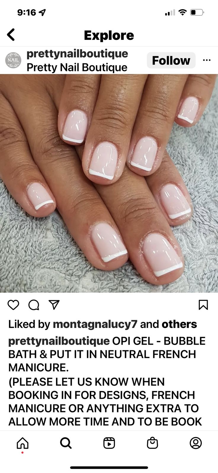 French Manicure With Bubble Bath Opi, Opi Gel French Manicure Colors, Milky Pink French Manicure, Opi French Manicure Colors, Bubble Bath French Nails, French Tip Shellac Nails, French Shellac Nails, Funny Bunny French Nails, Opi Milky White