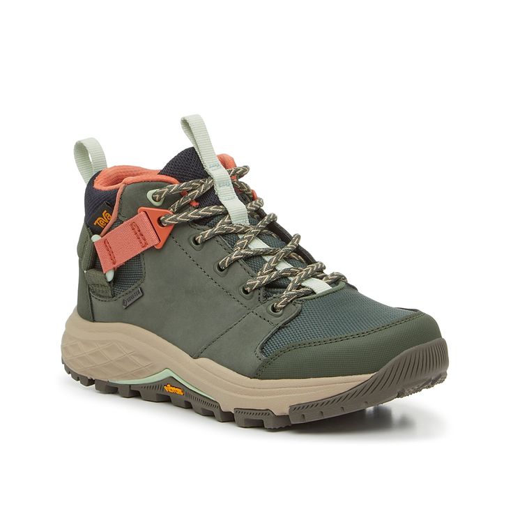 Teva-Grandview GTX Hiking Boot - Women's Explore the wilderness while feeling your best in the Grandview GTX hiking boot from Teva. This waterproof ankle boot features a foot-stabilizing nylon shank, cushiony EVA foam midsole and a Vibram Mega Grip rubber sole for lasting traction. Teva Hiking Boots, Women’s Hiking Shoe, Teva Boots, Womens Hiking Boots, Hiking Shoes For Women, Women’s Hiking Boots, Lightweight Hiking Boots, Trail Shoes Women, Hiking Boots Women