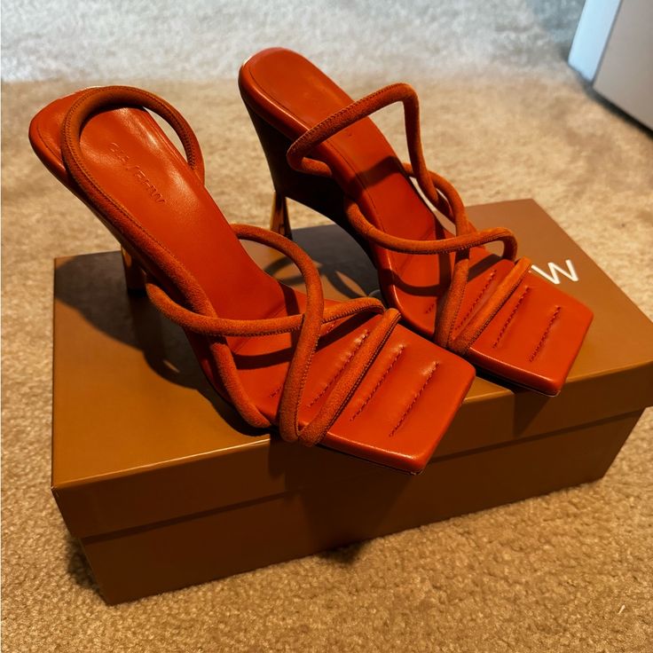 Very Comfy, Cute Sandals. Size 37, Great Condition, Burnt Orange. Cute Sandals, Burnt Orange, Color Orange, Women's Shoes Sandals, Shoes Sandals, Size 7, Women Shoes, Sandals, Orange