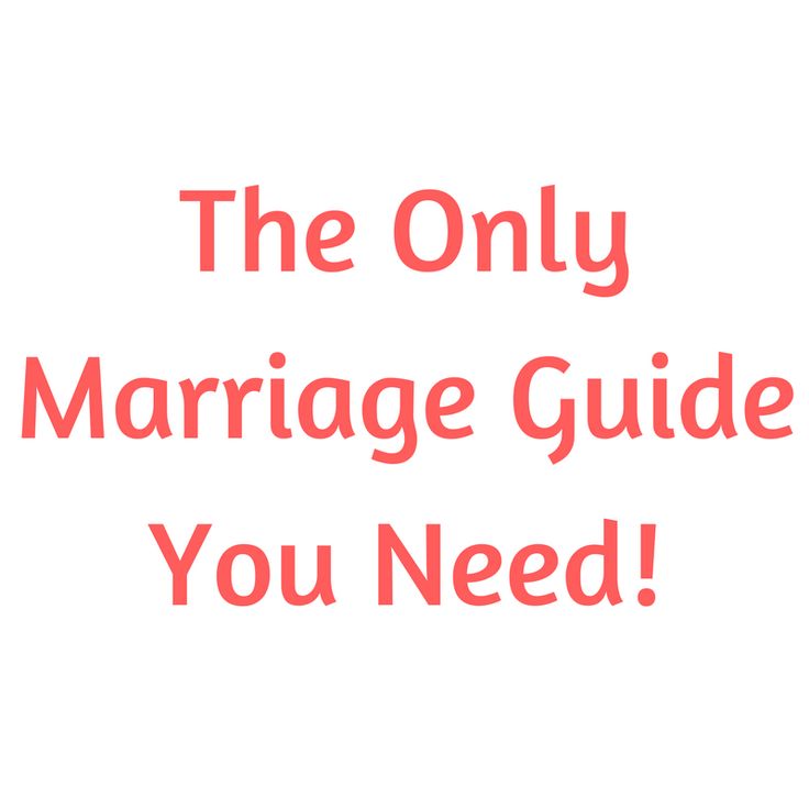 the only marriage guide you need