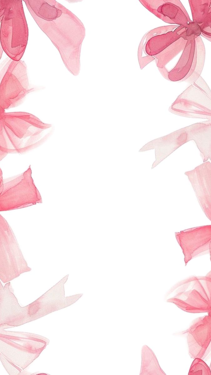 pink flowers on white background with space for text