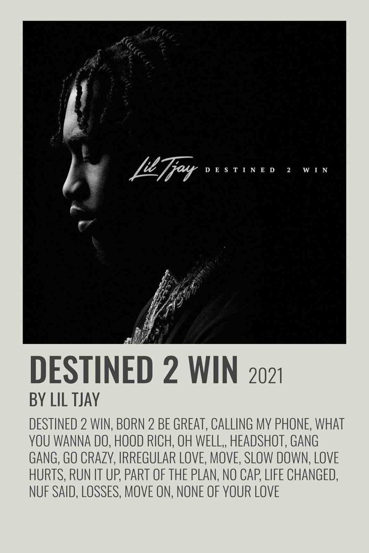 a poster with the words destined 2 win written on it