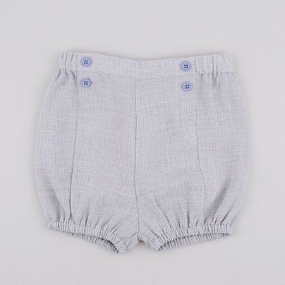 Vintage and classic bloomers! Soft linen blend Front decorative buttons Elasticated waistband and thighs Color: Also available in "ROSY" Model Info: Age 10m & 14m / Size: Small (6-18m) Classic Summer Bottoms With Buttons, Hair Socks, Nest Design, Louise Misha, Boys Romper, Tiny Cottons, Head Hair, Mini Rodini, Decorative Buttons