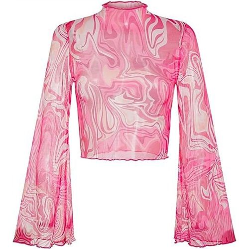 Fabric:Polyester; Sleeve Length:Long Sleeve; Look After Me:Machine wash,Washable,Wet and Dry Cleaning; Gender:Women's; What's in the box:Top; Types:Crop Top; Holiday:Masquerade; Style:Disco,1970s,Retro Vintage; Elasticity:Micro-elastic; Occasion:Party / Evening; Material:Polyester; Age Group:Adults'; Characters:Hippie; Pattern:Printing; Listing Date:08/06/2024; Clothing Length:; Bust:; Shoulder Width:; Sleeve Length: 1970s Outfits, Oktoberfest Outfits, Bell Sleeve Tops, Floral Mesh Top, Womens Basic Tops, Cotton Linen Pants, Outwear Women, Bohemian Tops, Plus Size Outerwear