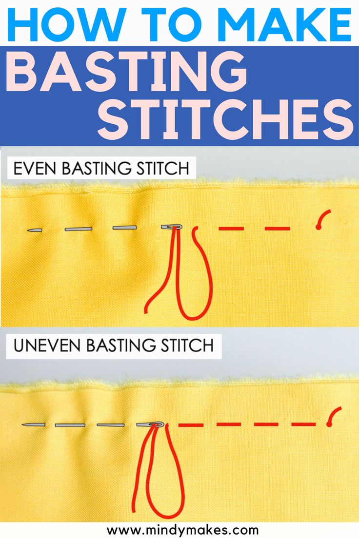 how to make basting stitches