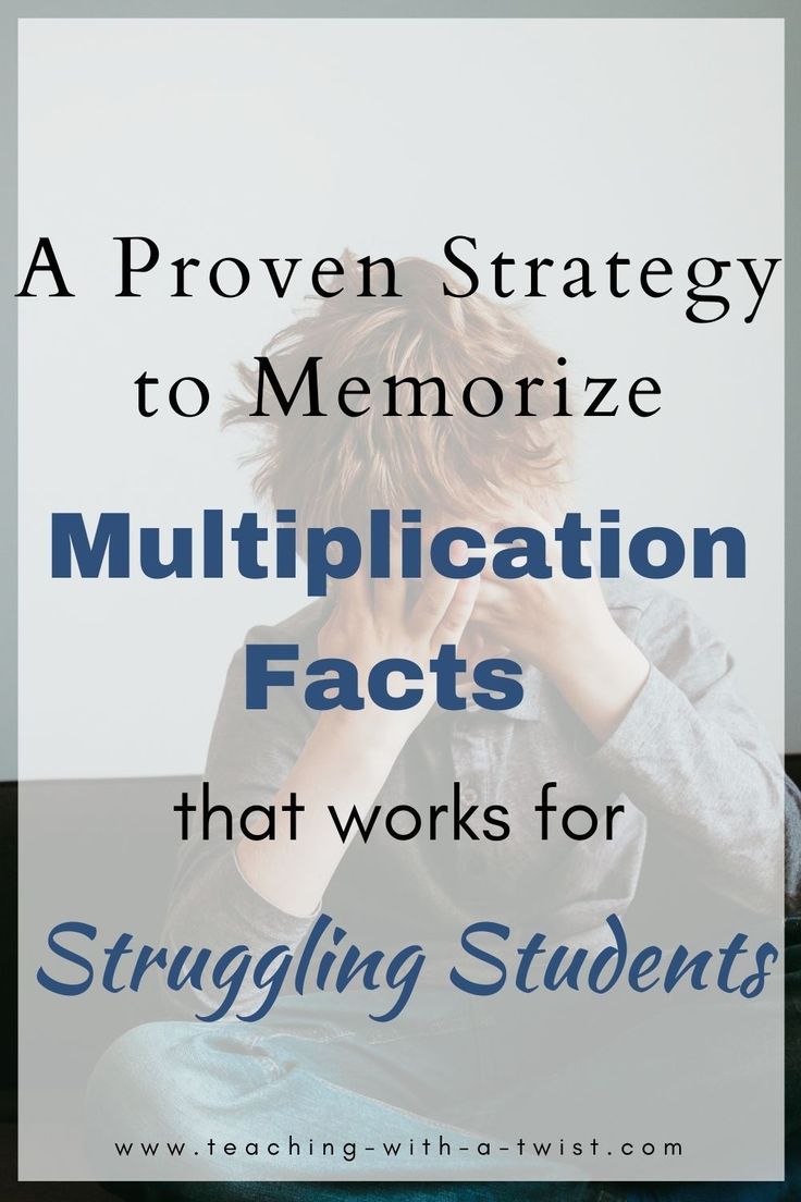 a boy sitting on the floor with his head in his hands and text that reads, a proven strategy to memoize multiplefacts that works for struggling students