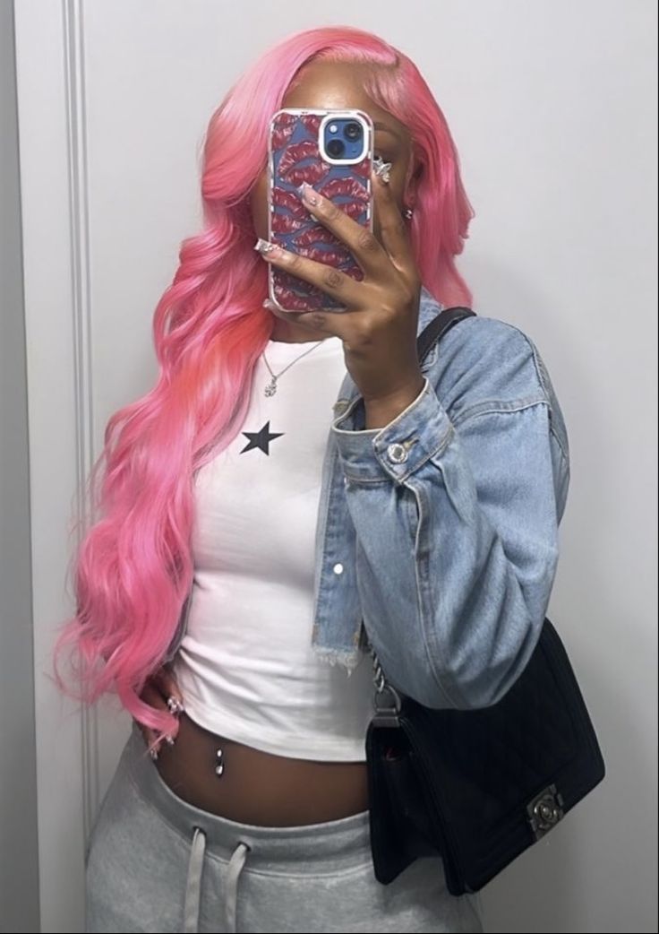 Pink Wigs For Black Women, Colored Wigs For Black Women, Short Layered Bob, Short Layered Bob Haircuts, Frontal Wig Hairstyles, Layered Bob Haircuts, Pink Lifestyle, Frontal Hairstyles, Short Layered