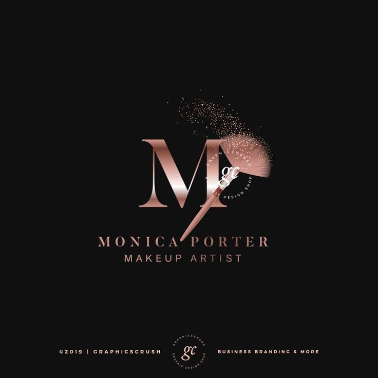 the logo for makeup artist monica porter