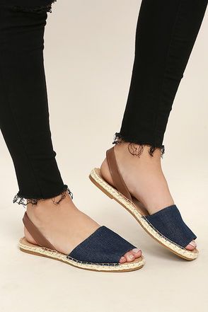 Dressy Flat Sandals, Straw Shoes, Flower Slippers, Denim Espadrilles, Comfortable Work Shoes, Dressy Flats, Fancy Flats, Denim Sandals, Dressy Sandals