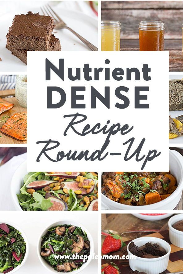 a collage of photos with the words, nutritious dense recipe round - up