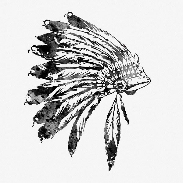 Western Tattoos Ideas, Punchy Tattoos, Western Sleeve, Headdress Art, Chief Headdress, Native American Tattoo Designs, Indian Font, Headdress Tattoo, Cowgirl Tattoos