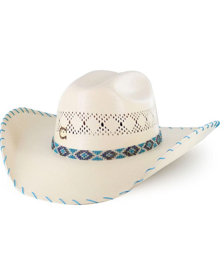 Charlie 1 Horse Girls' Apache Straw Hat, Natural Kids Cowboy Hats, Cowboy Hat Styles, Cute Cowgirl Outfits, Womens Beach Hat, Perfect Beach Bag, Country Hats, Straw Cowboy Hat, Beaded Hat, Straw Beach Bag