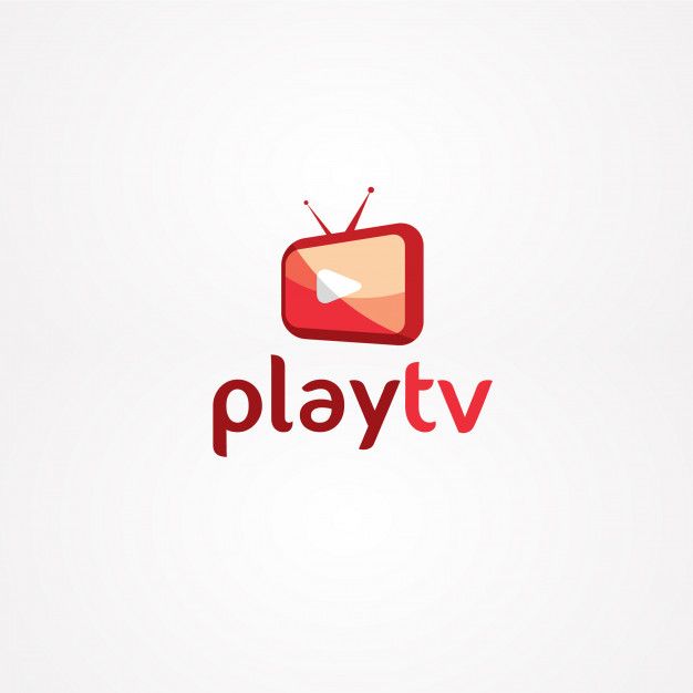 the logo for playtv is designed to look like an old tv