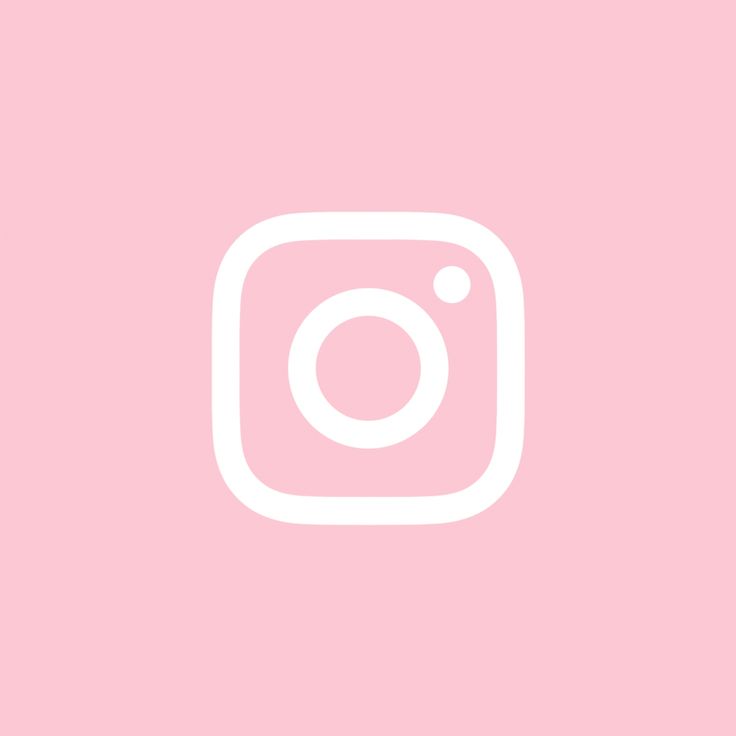 a pink background with a white instagram icon on the bottom right corner and an instagram button in the middle