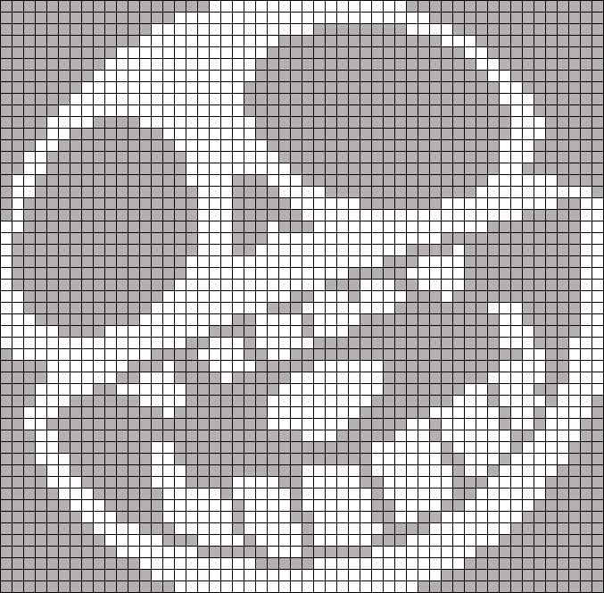 a cross stitch pattern in grey and white