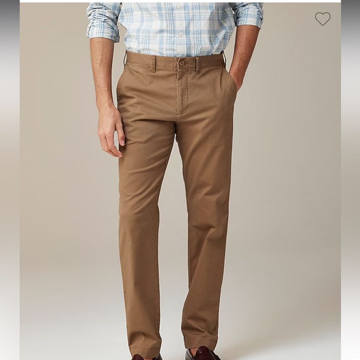 Color: Brown Condition: Nwt Size: 36x34 Classic Brown Straight Bottoms, Brown Straight Leg Chinos With Welt Pockets, Casual Brown Slim Fit Dress Pants, Brown Straight Pants For Workwear, Classic Straight Bottoms With Pockets, Brown Straight Bottoms With Pockets, Brown Slim Fit Bottoms With Welt Pockets, Brown Cotton Straight Bottoms, Brown Straight Cotton Bottoms