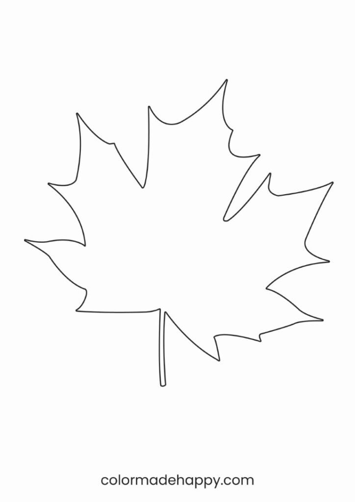 the outline of a maple leaf