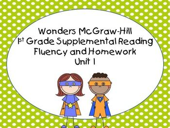 wonders mcr - crow hill 1st grade supplement reading flueny and homework unit