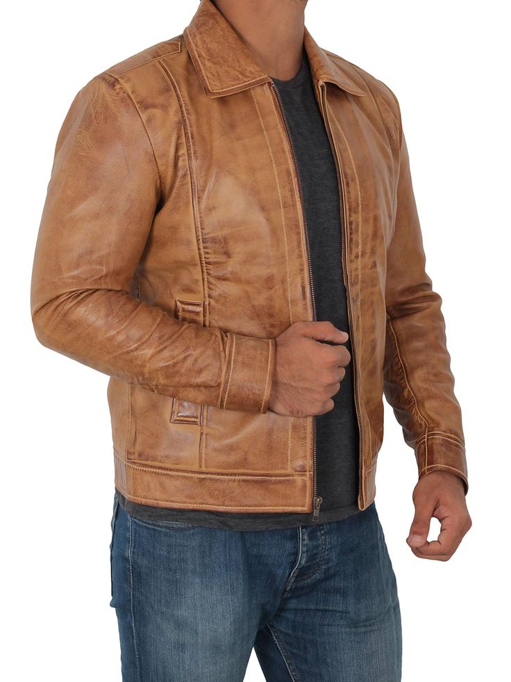 ► 100% Real Lambskin Leather Dry Clean Only ► Imagine yourself wearing this camel brown leather jacket men that are crafted from the finest quality REAL LAMBSKIN LEATHER. We used soft viscose lining for superior comfort and performance. ► The vintage café racer-style casual mens moto jacket is designed just as depicted in the product image; it's loaded with features like zippers, pockets, decorative seams, panels, and more. ► The quilted mens distressed leather jacket brown is made from high-qua Rugged Leather Jacket For Winter Streetwear, Leather Urban Outerwear For Urban Adventures, Urban Leather Outerwear For Fall, Classic Winter Outerwear For Urban Adventures, Leather Jacket For Urban Adventures, Leather Long Sleeve Jacket For Urban Adventures, Urban Leather Jacket For Fall, Long Sleeve Leather Jacket For Urban Adventures, Urban Brown Winter Biker Jacket