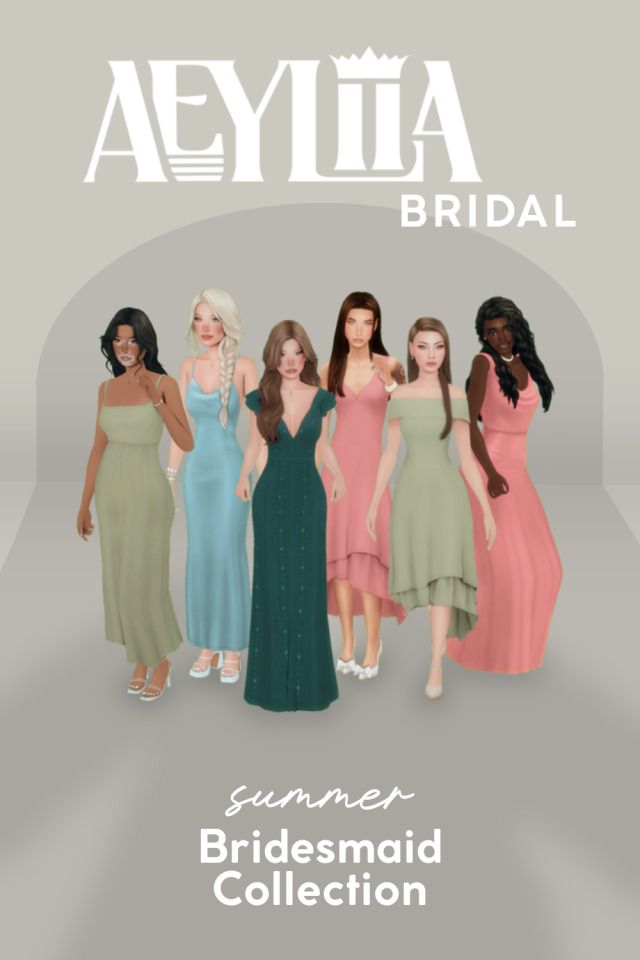 the bridesmaid collection for aeylia bridal