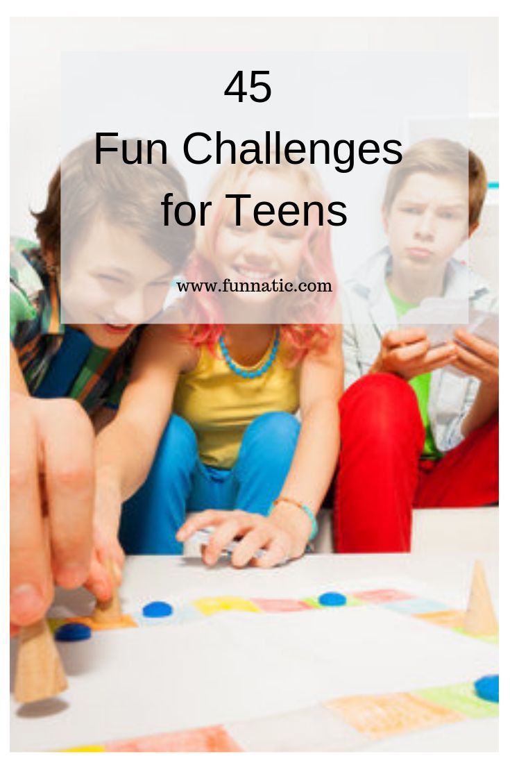 Trying to come up with a few fun challenges for teens activities that aren't technology driven? Are you looking for something other than #videogames to entertain your teens when there are snow days and no school, or on summer vacation? We have 45 tips and ideas for fun challenges for teens for you over at www.funattic.com — Feel free to use them to stop the boredom and keep them off the computer for a bit. #funchallengesforteens #teenentertainment Fun Challenges For Teens, Challenges For Teens, Fun Games For Teens, Sister Activities, Bday Games, Teenager Activities, Challenge For Teens, Teen Activities, Youtube Inspiration