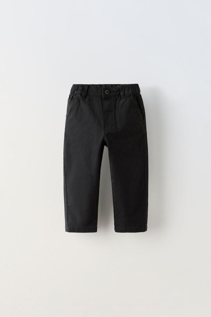 CHINO PANTS - Black | ZARA United States 2 Color Combinations, Waistcoat Dress, Striped Socks, Adjustable Waistband, Chino Pants, Knitwear Cardigan, Pocket Tshirt, Trim Detail, Zara United States