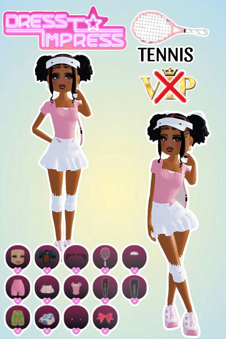 • 🏵️ • - #fyp #dti #dresstoimpress #dress #to #impress #roblox #dtiideas #aesthetic #outfitideas #dresstoimpressideas #idea #board #pin #robloxpin #robloxdti #robloxdresstoimpress Tennis Dti Outfit, Sport Dti Outfit Ideas, Knee Pads Dress To Impress, Tennis Outfit Dress To Impress, Dress To Impress Non Vip Outfits Hacks, Dress To Impress Fits No Vip, Tennis Dress To Impress, Dti Sports Outfits, Sport Dress To Impress Outfit