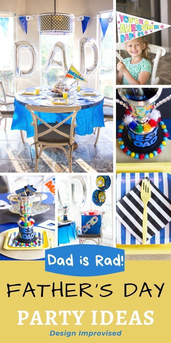 father's day party ideas for dads and daughters to celebrate their son's first birthday