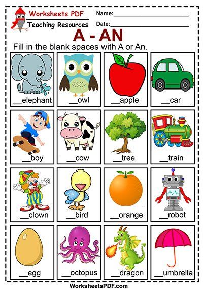 the worksheet is filled with pictures and words to help students learn how to use them