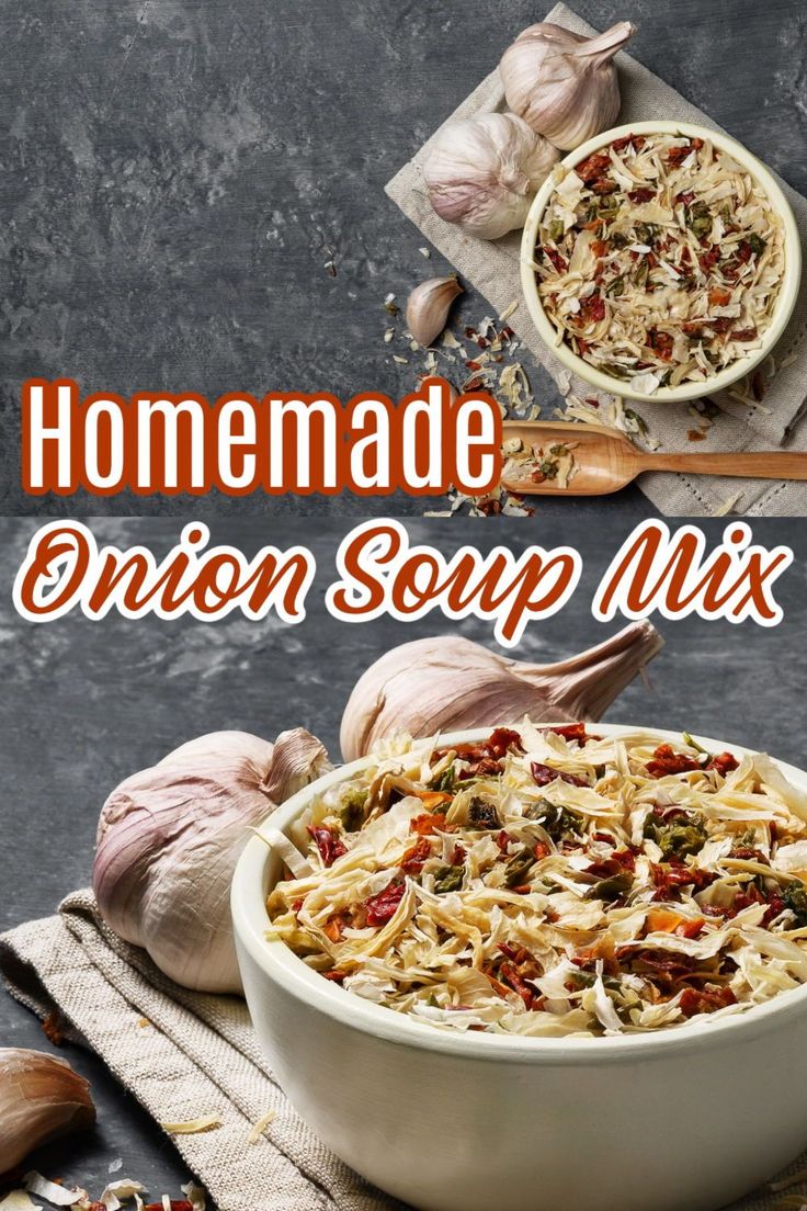 homemade onion soup mix in a white bowl