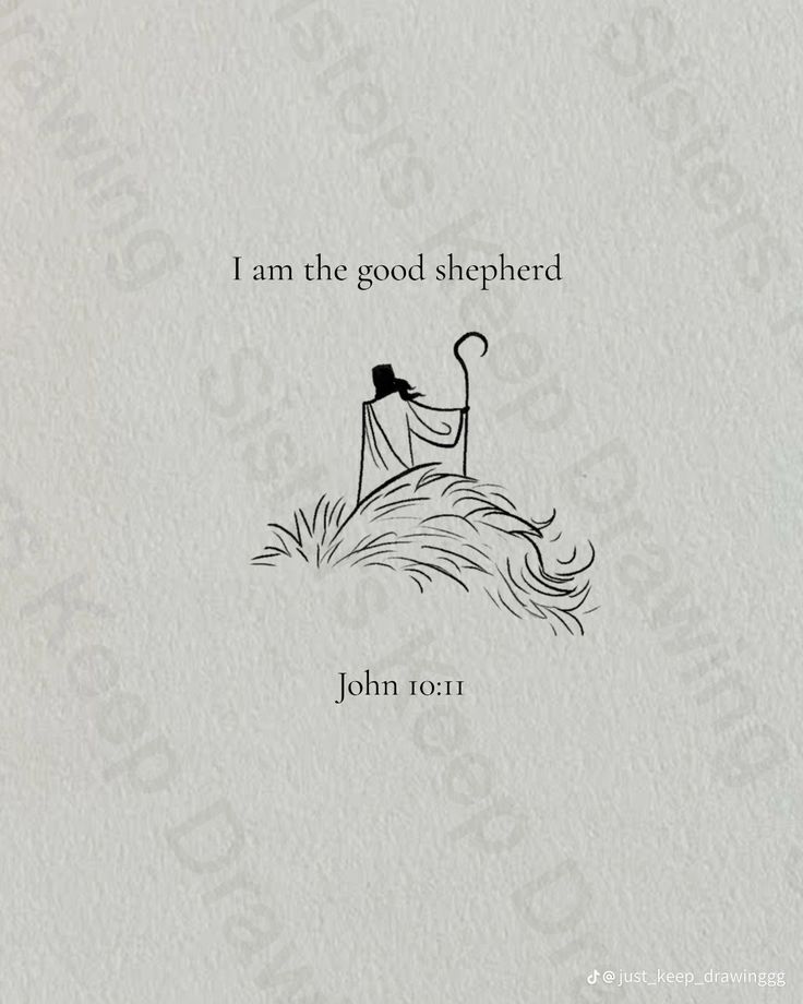 a drawing of a man sitting on top of a grass covered field with the words i am