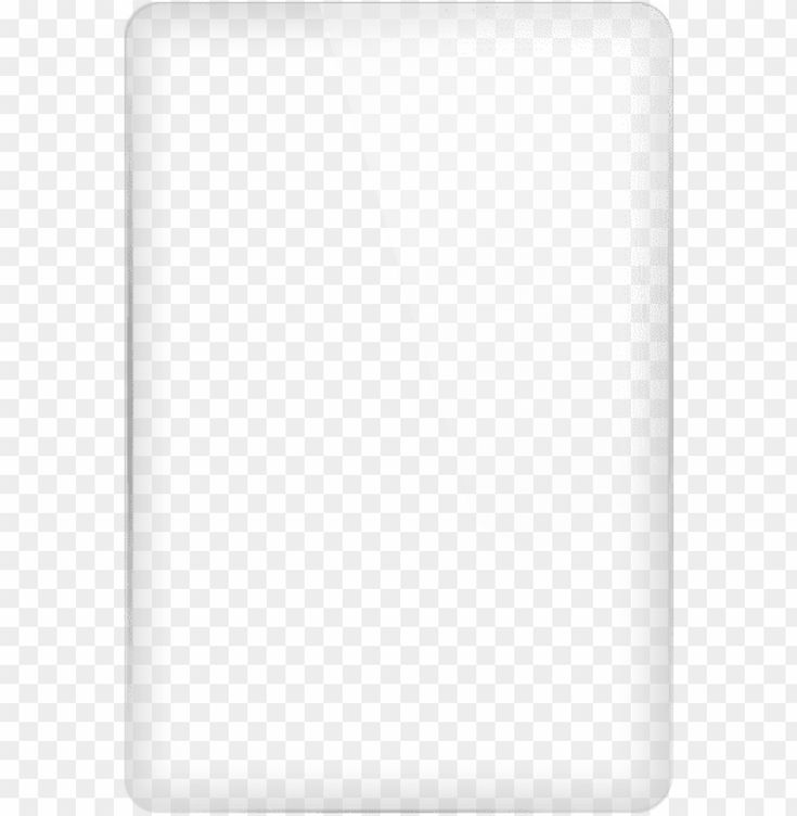 an empty white square object on a transparent background