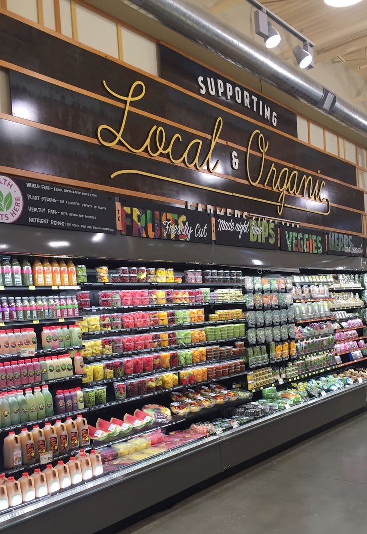 a grocery store filled with lots of food