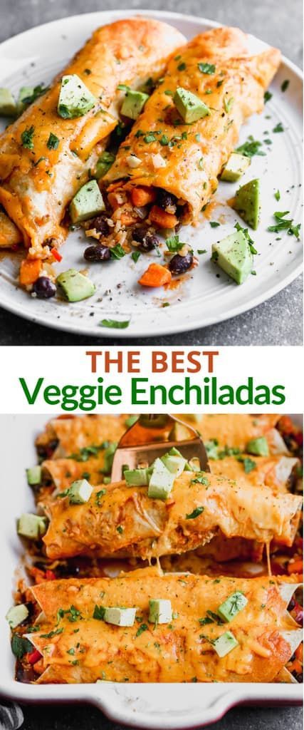 the best veggie enchiladas recipe ever