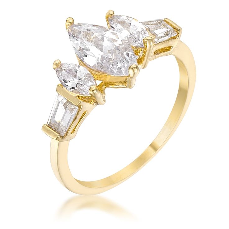 LOVCIA Elegant Marquise Triplet Promise Ring 18k Gold Engagement Ring, Marquise Cut Diamond Ring, Engagement Rings Marquise, Marquise Cut Diamond, Three Stone Engagement, Three Stone Engagement Rings, Stone Engagement Rings, Elegant Ring, Gold Diamond Rings