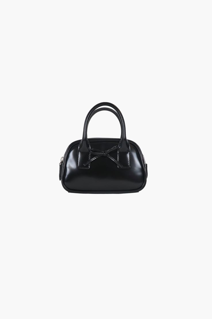 SECURE BAG IN BLACK Elegant Leather Bags With Bow, Elegant Tote Shoulder Bag With Bow, Elegant Black Bag With Bow, Elegant Bow Tote Shoulder Bag, Elegant Formal Shoulder Bag With Bow, Elegant Satchel Shoulder Bag With Bow, Formal Shoulder Bag With Detachable Bow, Black Formal Bag With Bow, Formal Black Bag With Bow