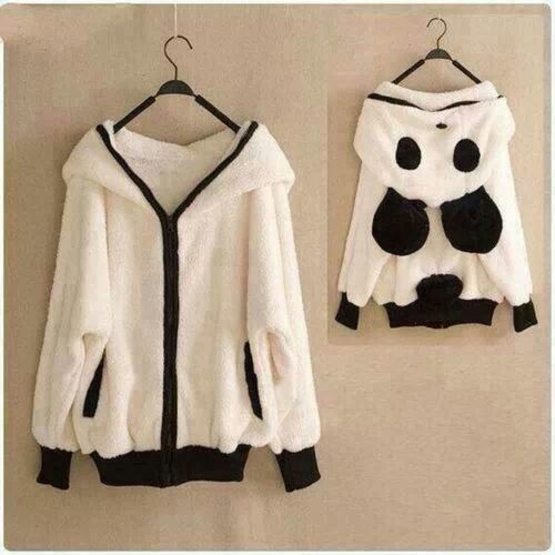 Panda hoodie Panda Hoodie, Panda Head, Kawaii Panda, Coat White, Hoodie Coat, Japanese Street Fashion, Kawaii Clothes, Zipper Hoodie, Kawaii Fashion