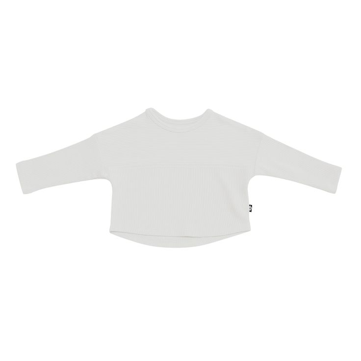 Keep your child cozy and comfortable in this long sleeve top made from luxuriously soft, stretchy ribbed bamboo fabric. Drop shoulders and a chest seam add a special touch to elevate their look. Naturally thermoregulating and gentle on sensitive skin, this top makes a perfect base layer for chillier days. 97% Rayon made from Bamboo, 3% Spandex Ribbed fabric Drop shoulders Seam detail across chest Curved hem Ribbed Stretch Off-shoulder Top, Half-zip Cotton Top With Ribbed Cuffs, Womens Matching Sets, Slouchy Top, Drop Shoulder Top, Lounge Robes, Bag Hanger, Toddler Blanket, Family Pajamas