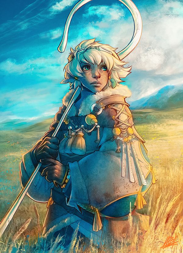 Shepherd by https://www.deviantart.com/deerlordhunter on @DeviantArt Pathfinder Character, Dnd Art, Dungeons And Dragons Homebrew, Medieval Fantasy, Dnd Characters, Character Portraits, Fantasy Character Design, Character Design Inspiration, Character Concept