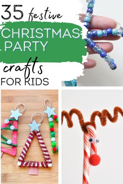 25 festive christmas party crafts for kids