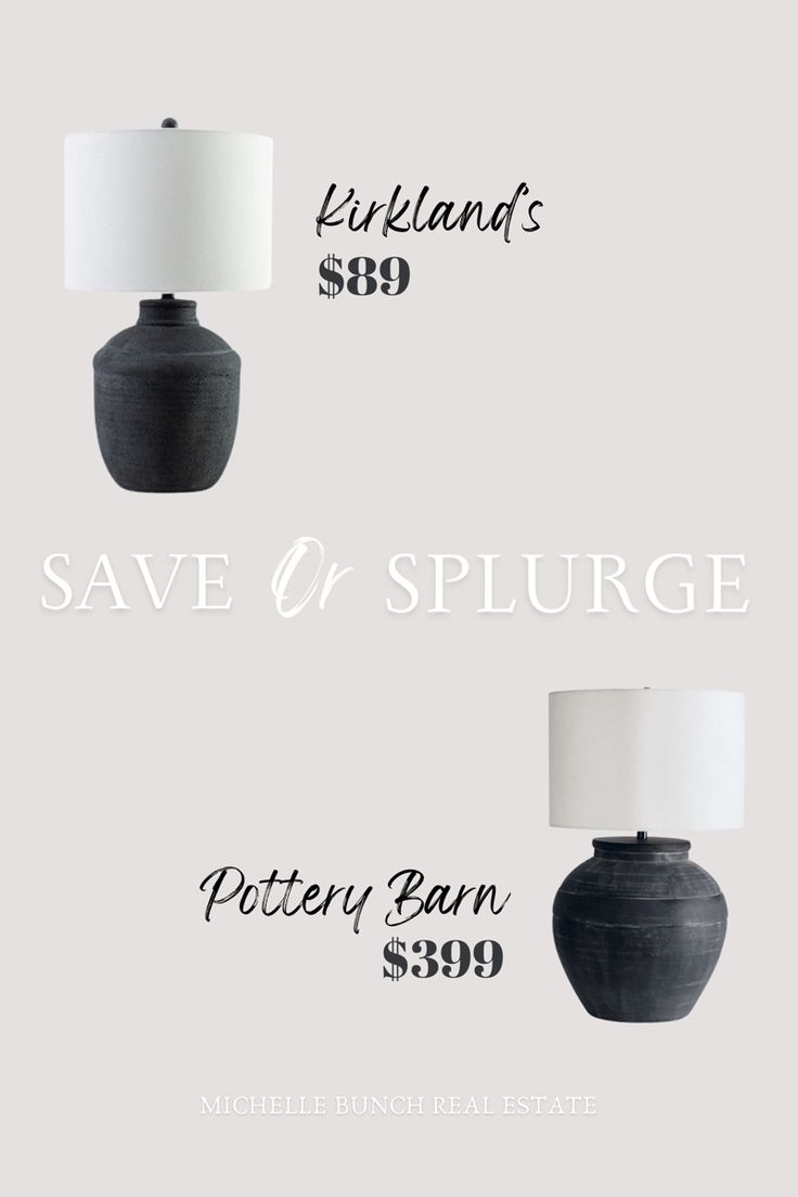 two lamps are shown with the same price for each lamp, and one is $ 599