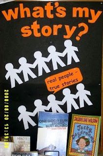 there is a sign that says, what's my story? real people true stories