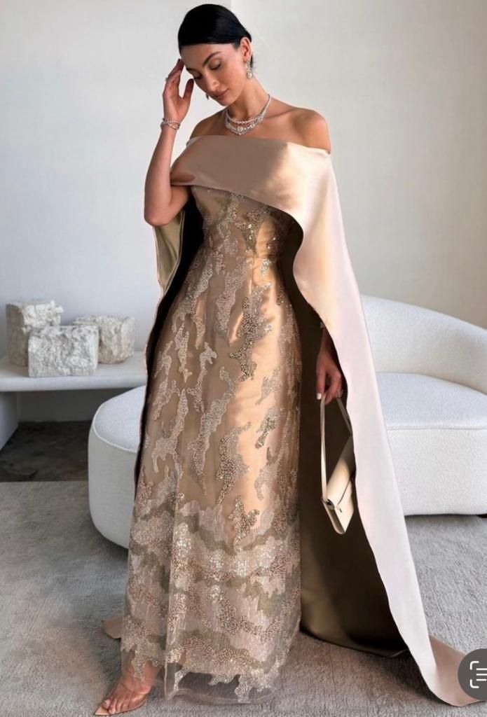 Modest Guest Wedding Outfit, Arab Bridesmaid Dresses, Gold Wedding Dress Guest, Khaleeji Wedding Guest Dress, Saudi Wedding Dress Guest, Dubai Wedding Guest Outfit, Arab Wedding Guest Outfit, Wedding Guest Dress Arab, Modest Occasion Dresses