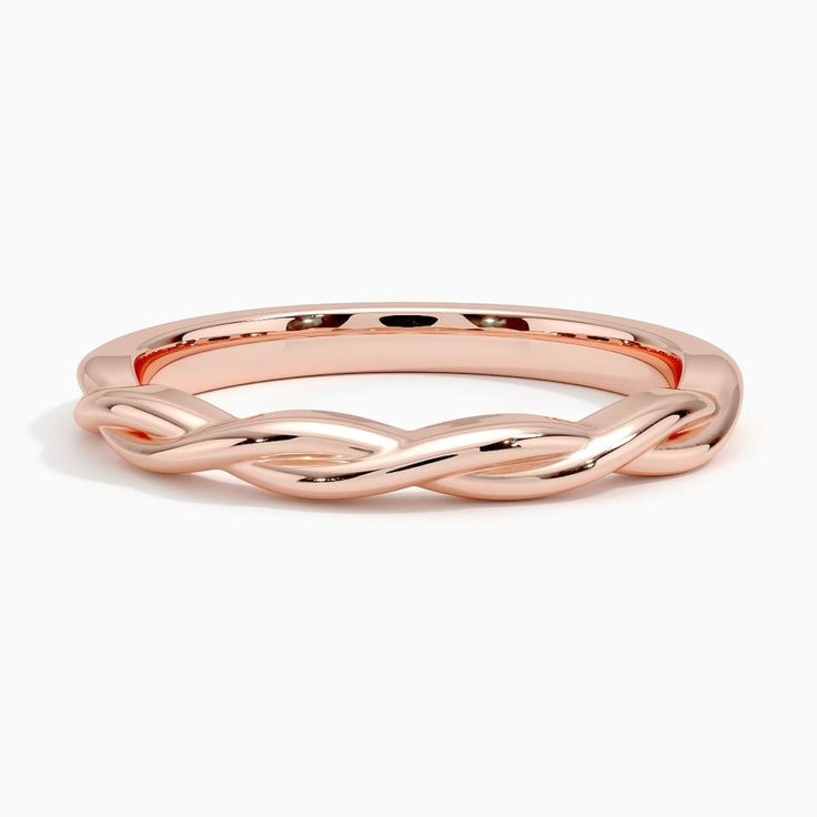 Twisted Vine Wedding Ring - 14K Rose Gold. This beautiful nature-inspired ring features delicate strands of high-polish precious metal twisting together to create a beautiful band. Vine Wedding Ring, Vine Ring, Vine Wedding, Nature Inspired Rings, Wedding Anniversary Rings, Precious Metal, Anniversary Rings, Rose Gold Ring, Nature Inspired